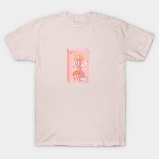 Strawberry Pocky T-Shirt by gerimisore